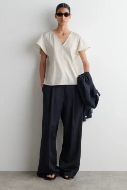 Best COS PETALSLEEVE COTTON TOP