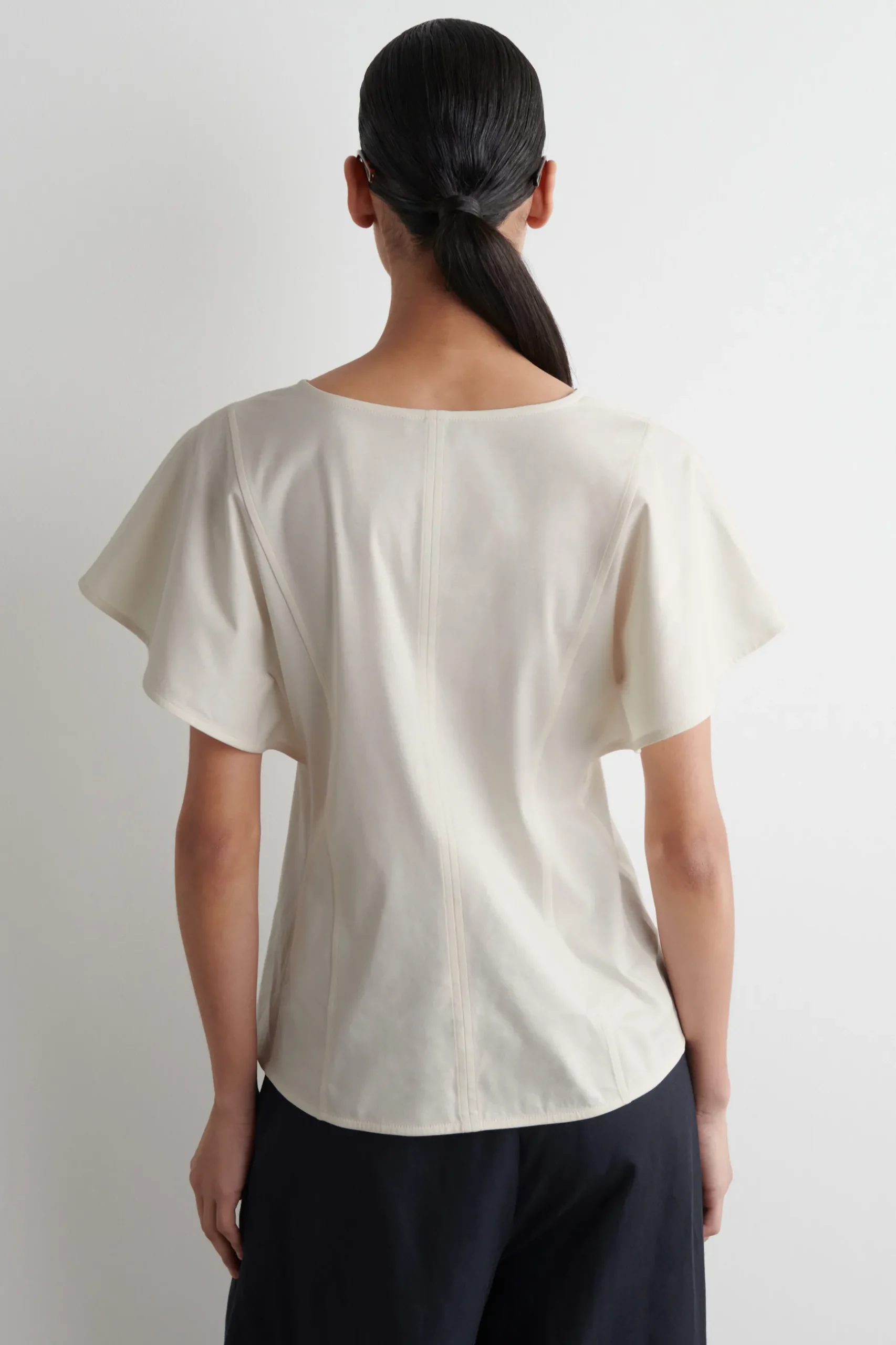 Best COS PETALSLEEVE COTTON TOP