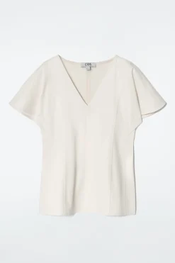 Best COS PETALSLEEVE COTTON TOP