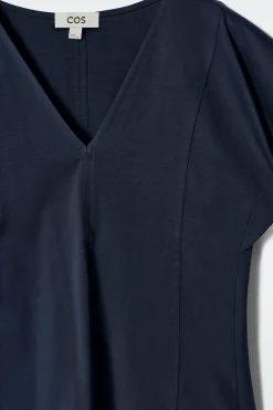 Fashion COS PETALSLEEVE COTTON TOP
