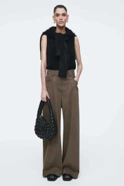 Fashion COS PIKOWANA TORBA MINI - SKÓRA Czarny
