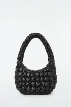 Fashion COS PIKOWANA TORBA MINI - SKÓRA Czarny