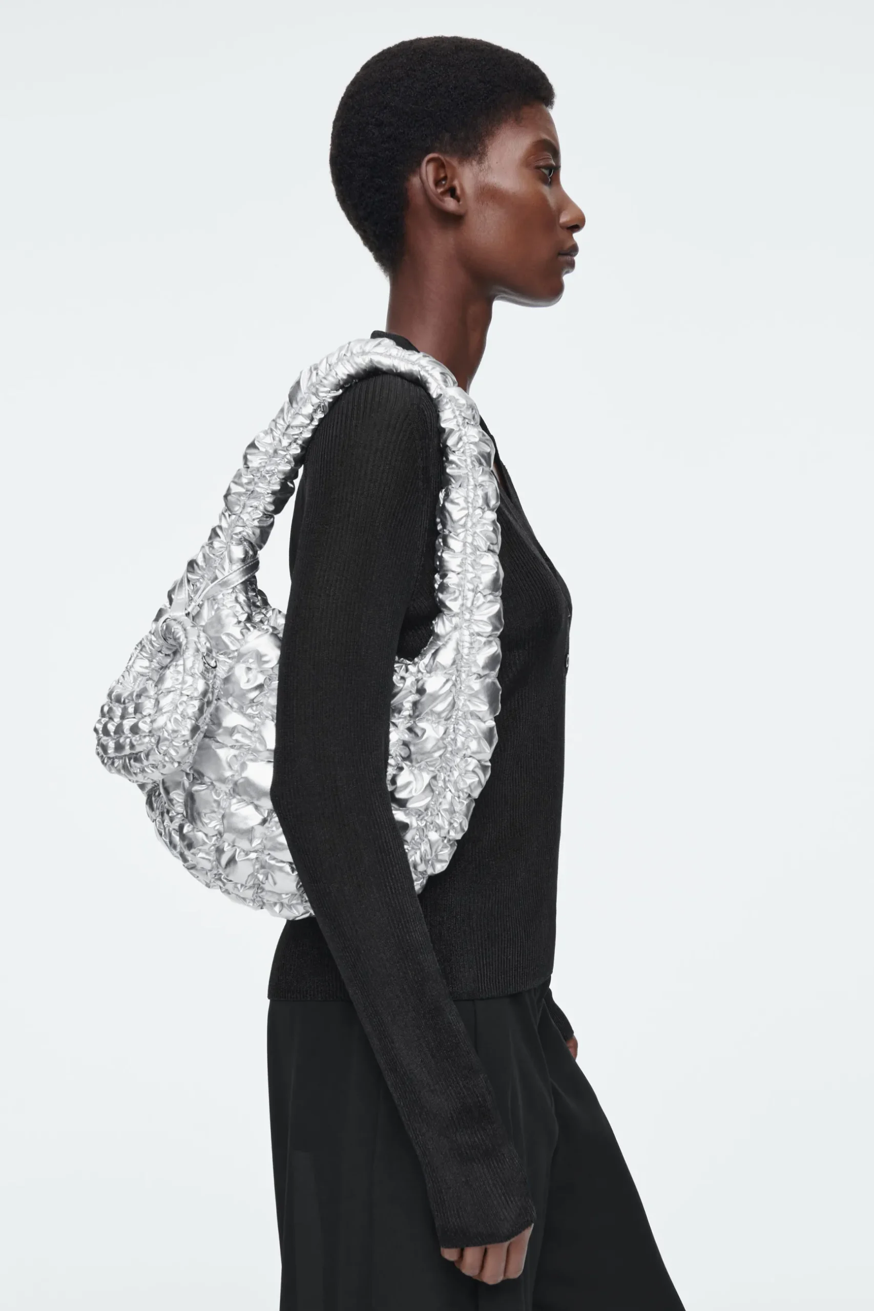 Sale COS PIKOWANA TOREBKA TYPU CROSSBODY – WERSJA NANO Srebrzysty