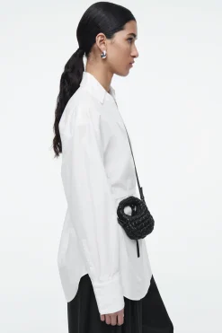 Fashion COS PIKOWANA TOREBKA TYPU CROSSBODY – WERSJA NANO Czarny