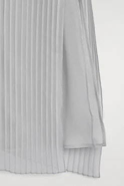 Online COS PLEATED HALTERNECK MAXI DRESS