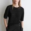 Sale COS PLEATED KNITTED TSHIRT
