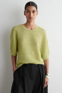 Best COS PLEATED KNITTED TSHIRT