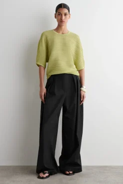 Best COS PLEATED KNITTED TSHIRT