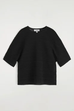 Sale COS PLEATED KNITTED TSHIRT