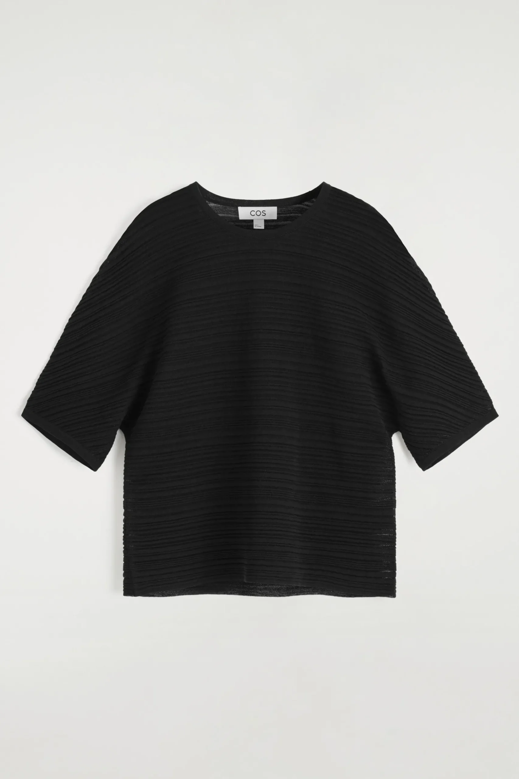 Sale COS PLEATED KNITTED TSHIRT