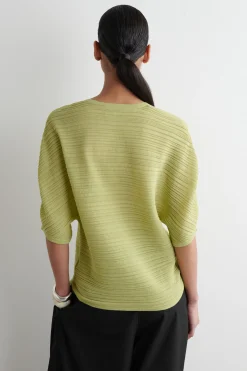 Best COS PLEATED KNITTED TSHIRT