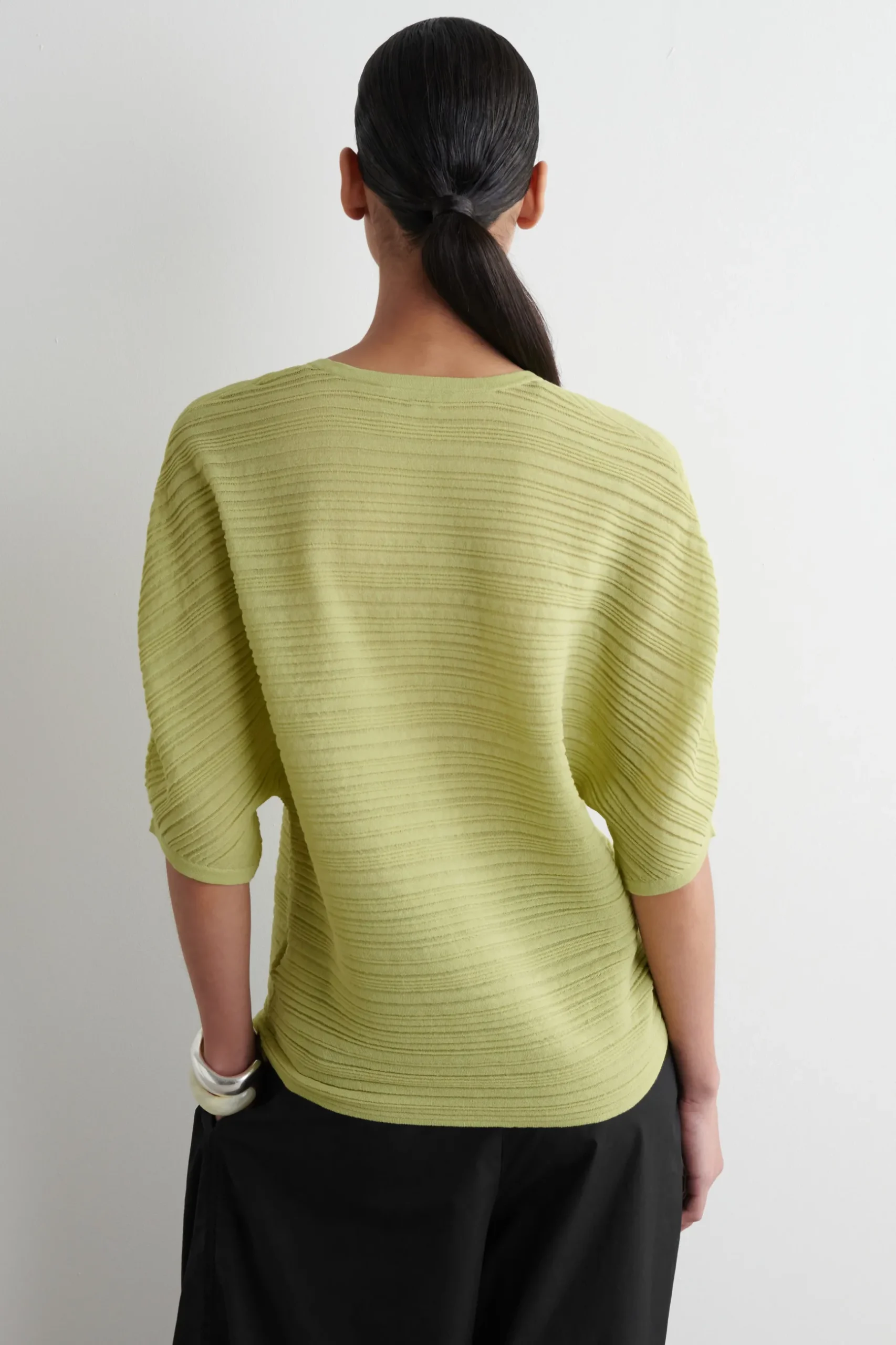 Best COS PLEATED KNITTED TSHIRT