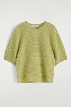 Best COS PLEATED KNITTED TSHIRT