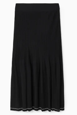 New COS PLISOWANA DZIANINOWA SPÓDNICA MIDI