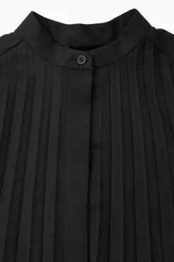 Clearance COS PLISOWANA SZMIZJERKA Z MIESZANKI Z WEŁNĄ
