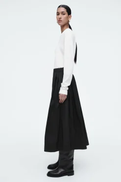 Clearance COS PLISOWANA TRAPEZOWA SPÓDNICA MIDI