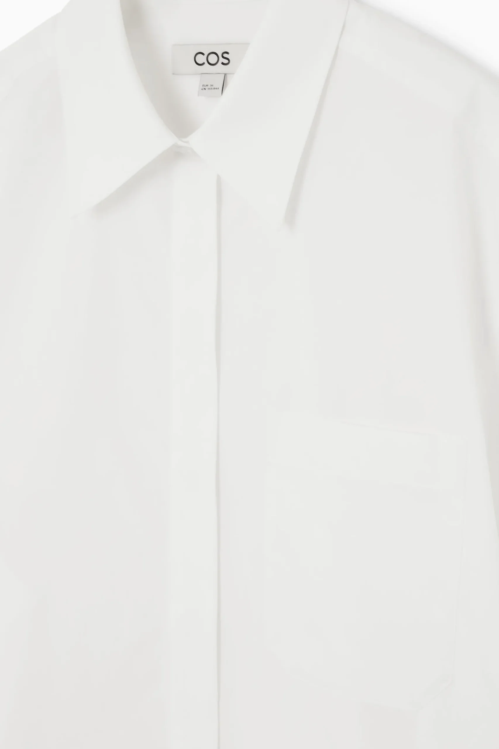 Outlet COS POPELINOWA SZMIZJERKA MINI OVERSIZE