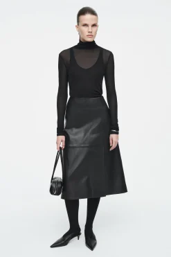 Fashion COS PÓŁPRZEŚWITUJĄCE RAJSTOPY SHEERTEX Czarny