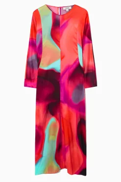 Hot COS PRINTED DOLMANSLEEVE MAXI DRESS