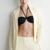 Sale COS PRĄŻKOWANA GÓRA OD BIKINI Z FISZBINAMI