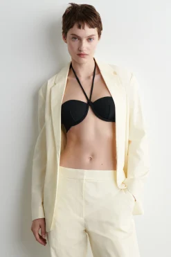 Sale COS PRĄŻKOWANA GÓRA OD BIKINI Z FISZBINAMI