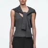 Best COS PRĄŻKOWANA KASZMIROWA KOSZULKA – SLIM FIT