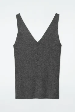 Best COS PRĄŻKOWANA KASZMIROWA KOSZULKA – SLIM FIT
