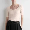 Clearance COS PRĄŻKOWANA KOSZULKA HENLEY