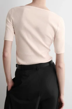Clearance COS PRĄŻKOWANA KOSZULKA HENLEY
