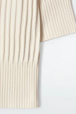 Outlet COS PRĄŻKOWANA KOSZULKA POLO Z JEDWABIU I BAWEŁNY