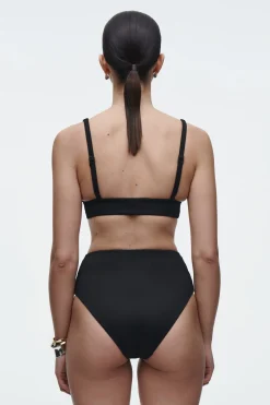 Clearance COS PRĄŻKOWANY DÓŁ OD BIKINI Z WYSOKIM STANEM
