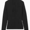 Sale COS PRĄŻKOWANY SWETER Z CZYSTEGO KASZMIRU Z PÓŁGOLFEM