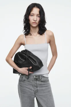 Outlet COS PRĄŻKOWANY TOP BANDEAU Z CIENKIMI RAMIĄCZKAMI