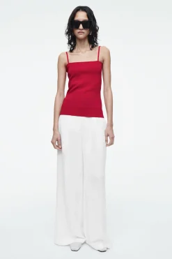 Discount COS PRĄŻKOWANY TOP BANDEAU Z CIENKIMI RAMIĄCZKAMI