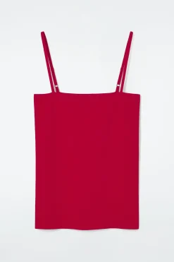 Discount COS PRĄŻKOWANY TOP BANDEAU Z CIENKIMI RAMIĄCZKAMI