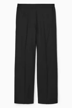 Fashion COS PROSTE SPODNIE Z ELASTYCZNĄ TALIĄ – REGULAR FIT