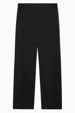 Fashion COS PROSTE SPODNIE Z ELASTYCZNĄ TALIĄ – REGULAR FIT