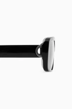 New COS PROSTOKĄTNE OKULARY PRZECIWSŁONECZNE BLADE Czarny