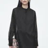 Best COS PRZEŚWITUJĄCA KOSZULA SMOKINGOWA – RELAXED FIT