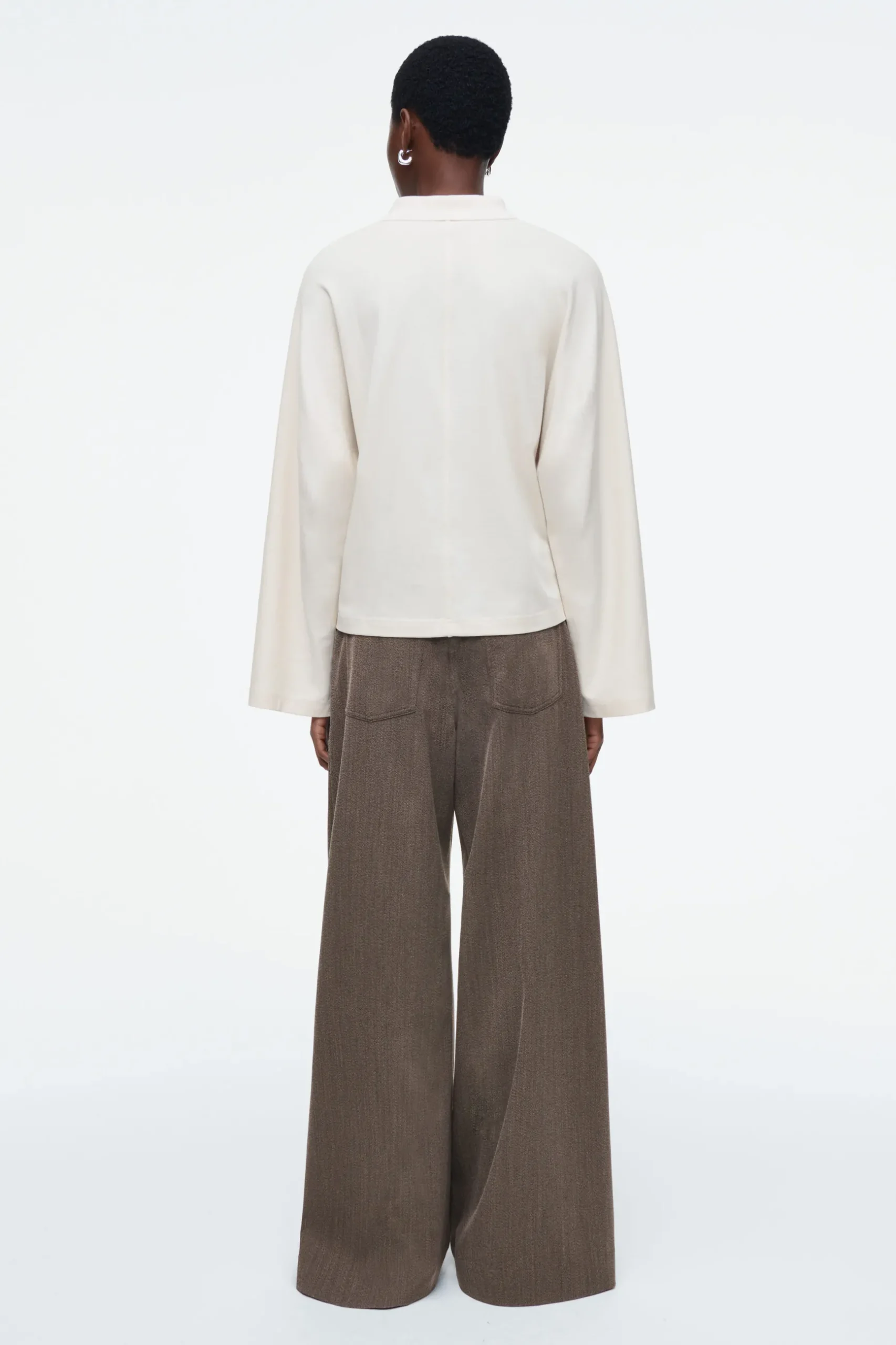 Best COS PUDEŁKOWA KOSZULKA POLO Z DŁUGIM RĘKAWEM