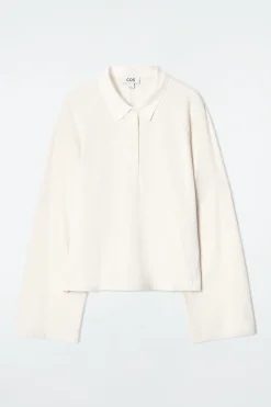 Best COS PUDEŁKOWA KOSZULKA POLO Z DŁUGIM RĘKAWEM