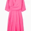 Fashion COS PUFFSLEEVE MIDI DRESS