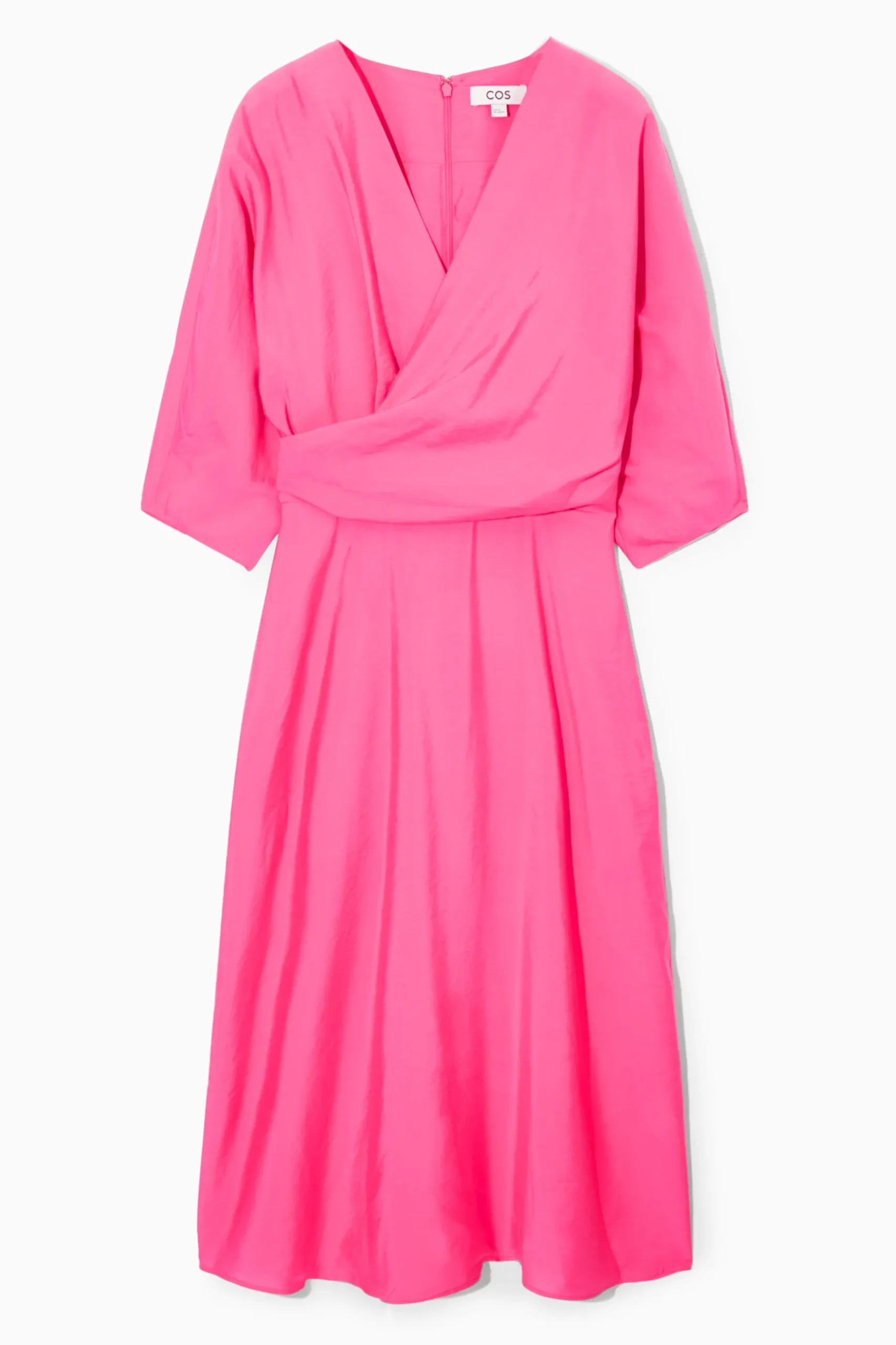 Fashion COS PUFFSLEEVE MIDI DRESS