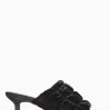 New COS QUILTED VELVET MULES