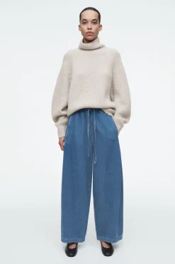 Hot COS REGULOWANE W PASIE SPODNIE JEANSOWE TYPU BARREL