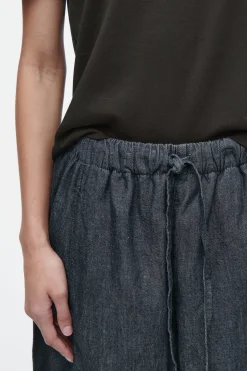 New COS REGULOWANE W PASIE SPODNIE JEANSOWE TYPU BARREL