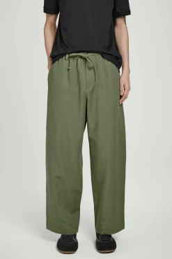 Hot COS REGULOWANE W PASIE SPODNIE Z NOGAWKAMI TYPU BARREL Khaki