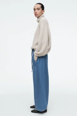 Hot COS REGULOWANE W PASIE SPODNIE JEANSOWE TYPU BARREL
