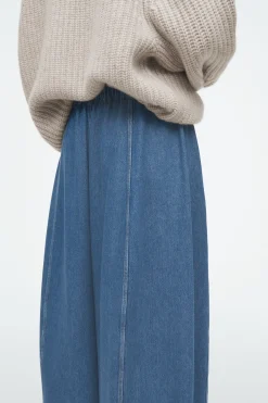 Hot COS REGULOWANE W PASIE SPODNIE JEANSOWE TYPU BARREL