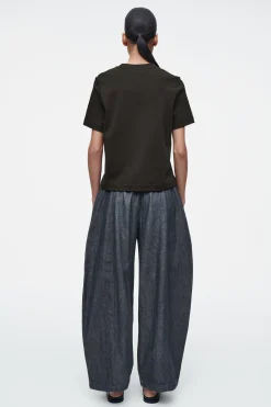 New COS REGULOWANE W PASIE SPODNIE JEANSOWE TYPU BARREL